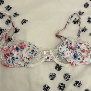 Rare For Love and Lemons Floral Lace Trim Bra